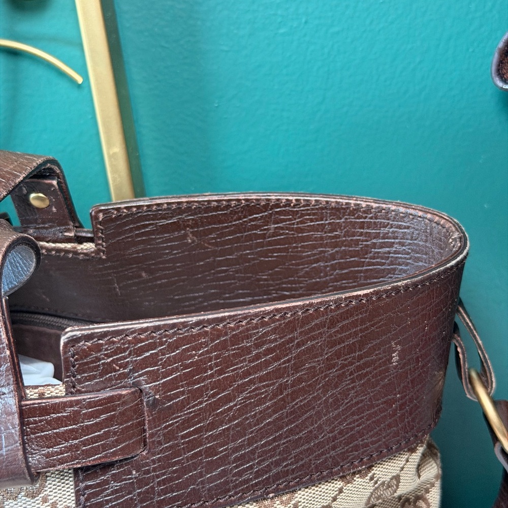 Limited Edition Gucci Brown Monogram Tote Bag - Picture 5 of 9